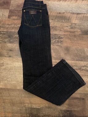 Kids Dark Blue Wrangler Retro jeans